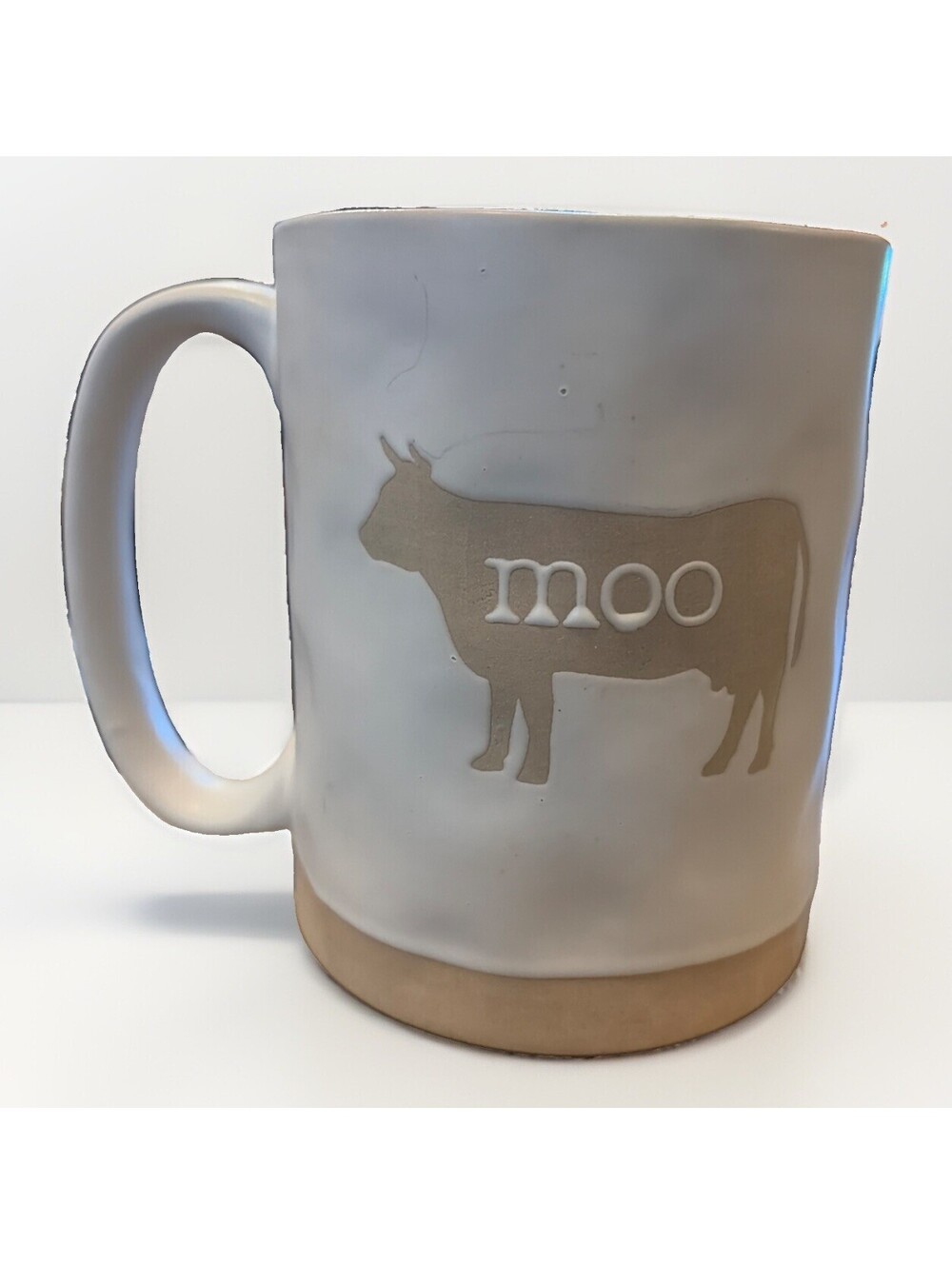Country Kitchen MOO Collection Cow Ceramic Coffee Mug 16oz Rustic Farm Barn